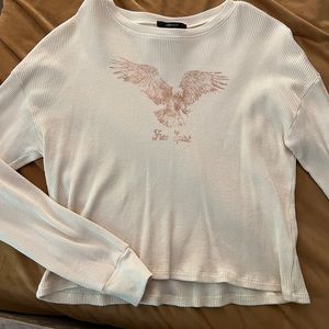 Forever 21 long sleeve waffle knit shirt